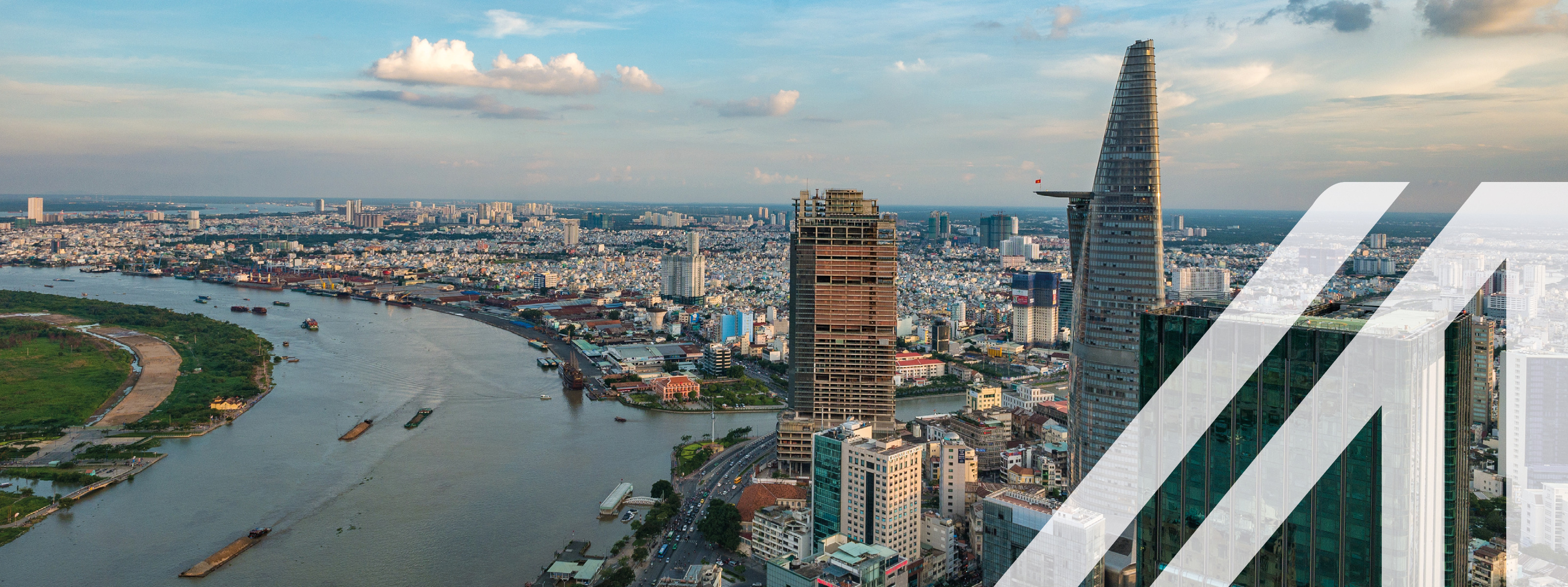 Skyline von Ho-Chi-Minh-Stadt, Hauptstadt von Vietnam
